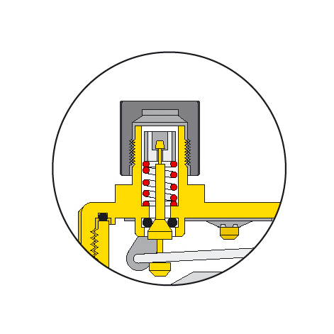 Vignette 3 produit Ref : PR2           | Purgeur d'air automatique avec clapet 3/8&quot;M Thermador Caleffi mcanisme hors d'eau